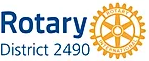 לוגו מחוז רוטרי 2490 המייצג את מוביל קהילה וקהילות.